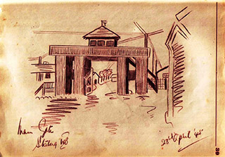 Page 31, Main Gate, Stalag IVB 23rd April 1945