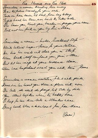 Page 34, For honour and for her