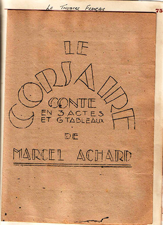 Page 54, Theatre Francais programme